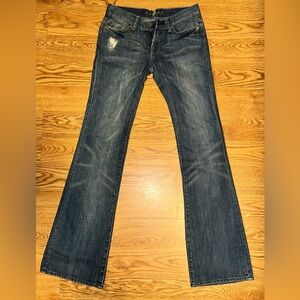 7 For All Mankind Blue Boot Cut Jeans